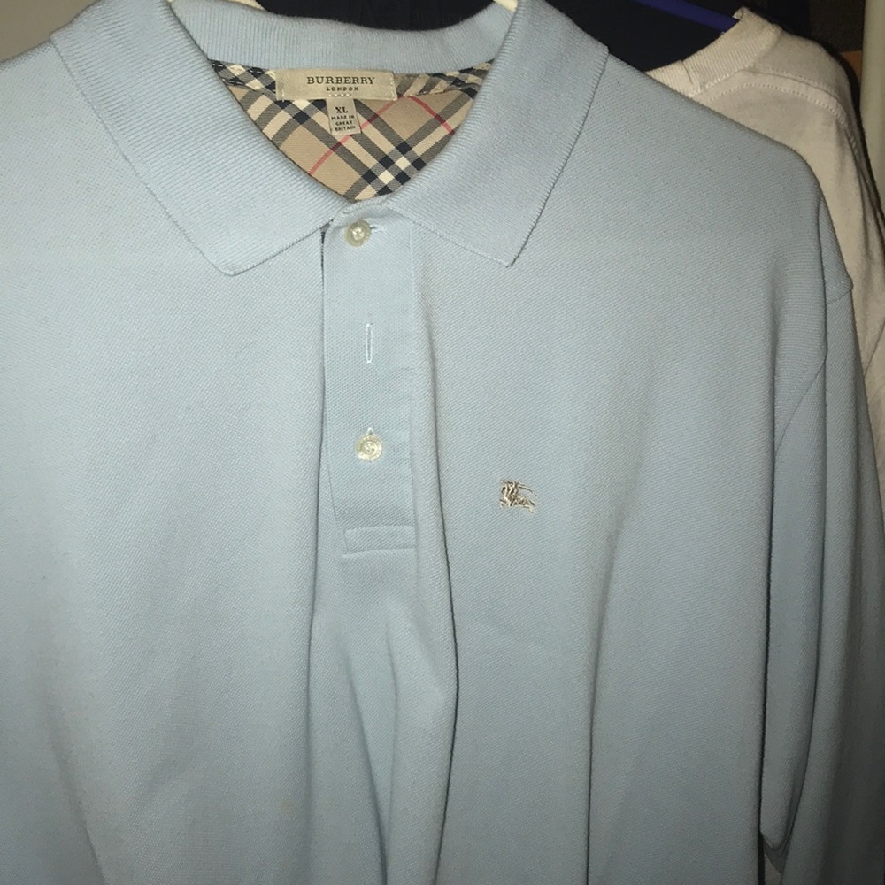 Burberry London Brit longsleeve baby blue XL